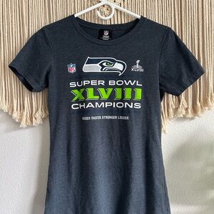 NFL Team Apparel Women's Navy Blue T-Shirt